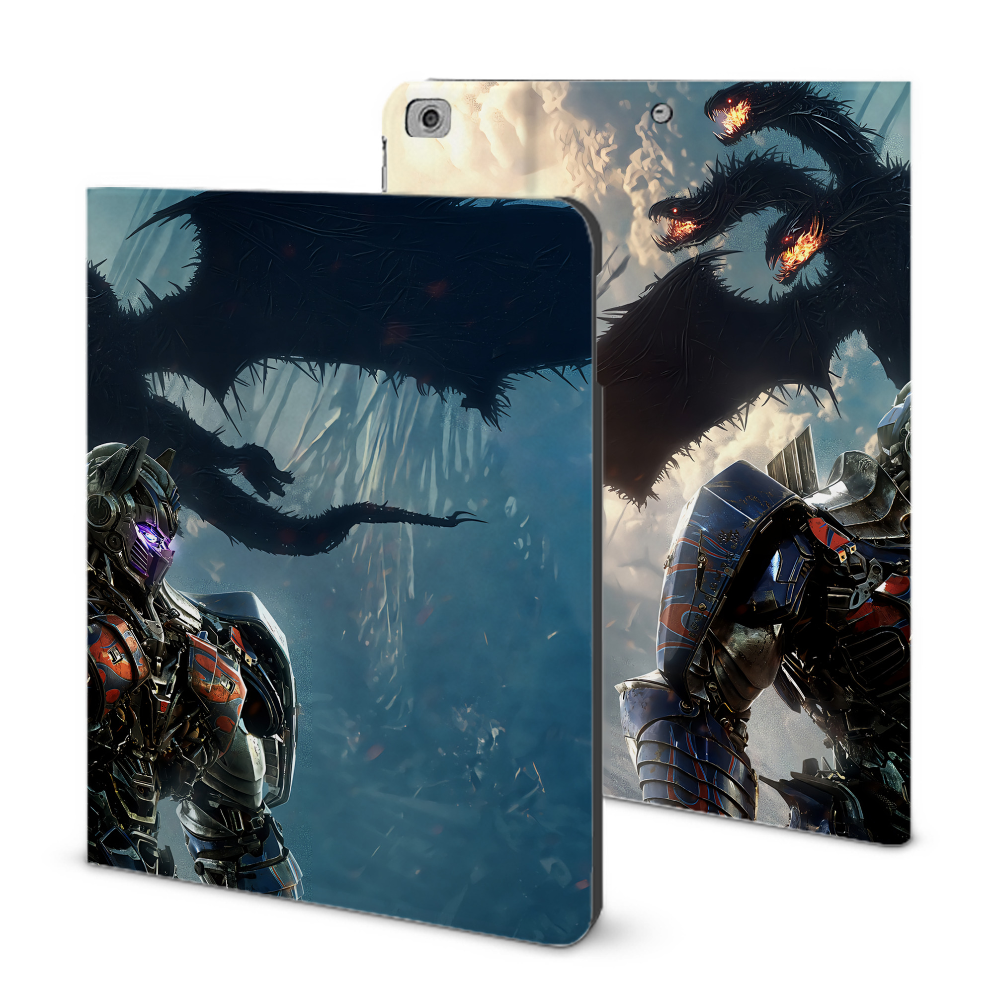 （画像用） Transformers トランスフォーマー IPad ケース ブック型 PUレザー TPU 耐衝撃 軽量 薄型 ペン収納なし 全面保護 IPad 各モデル対応